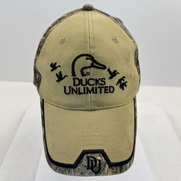 Ducks Unlimited Camouflage Hat Adjustable Strap Embroidered Logo DU Leader OS - Picture 9 of 10